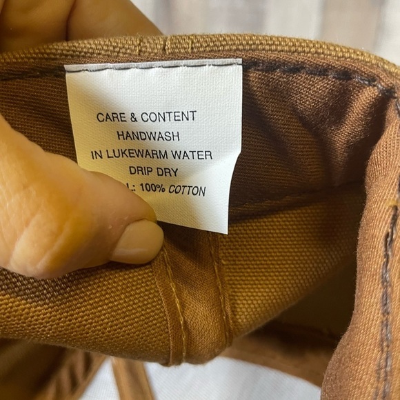 Vintage Carhartt Tan Snapback Hat USA Made NWOT - Picture 7 of 9